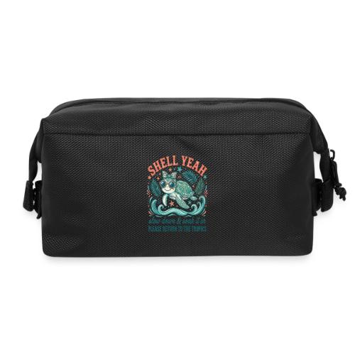 Shell Yeah Sea Turtle Beach Vibes - Travel Toiletry Bag