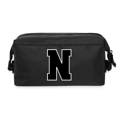 Varsity Letter N Athletic Font Graphic - Travel Toiletry Bag