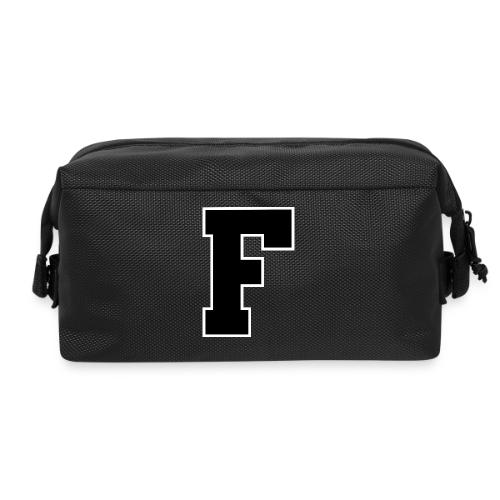 Varsity Letter F Athletic Monogram - Travel Toiletry Bag