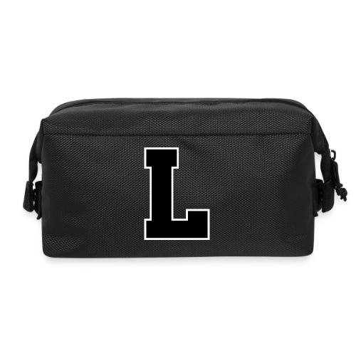 Varsity Letter L Athletic Monogram - Travel Toiletry Bag