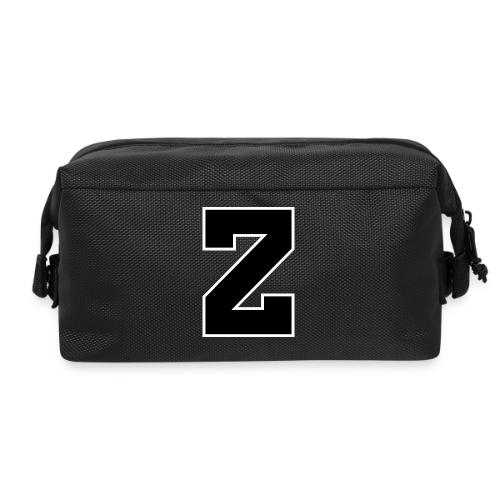 Varsity Letter Z Athletic Font Design - Travel Toiletry Bag