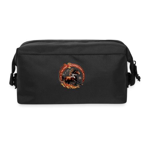 Year of the Horse Fiery Spirit T Shirt, Lunar New - Travel Toiletry Bag