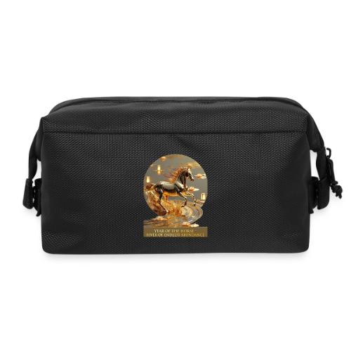 Year of the Horse Abundance T Shirt, Lunar NY Gift - Travel Toiletry Bag
