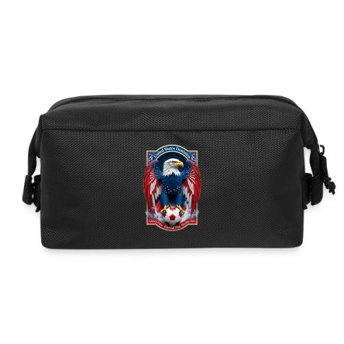 USA Eagle Emblem T Shirt, USA Soccer Pride Gift - Travel Toiletry Bag