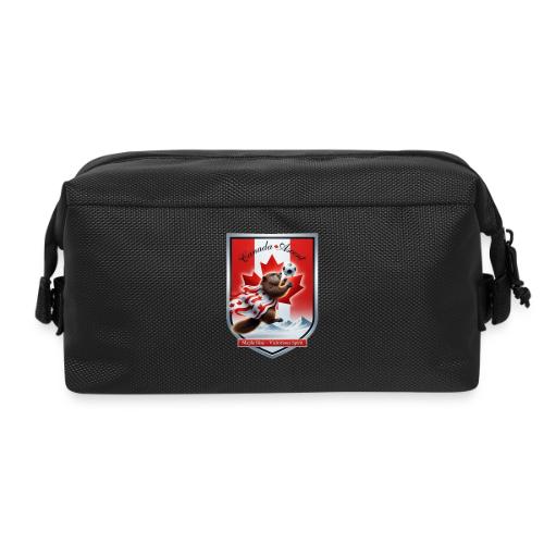 Canada Beaver Ascent T-Shirt, Canadian Pride Gift - Travel Toiletry Bag