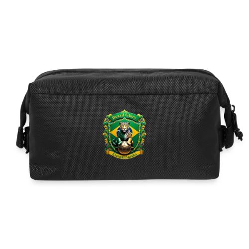 Brazil Jaguar Glory Tee, Brazilian Pride Gift - Travel Toiletry Bag