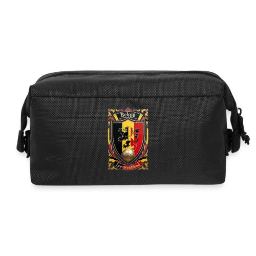 Belgium Lion Crest T-Shirt, Belgian Flag Gift - Travel Toiletry Bag
