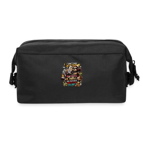 Just Here for Coffee and Paycheck - Travel Toiletry Bag