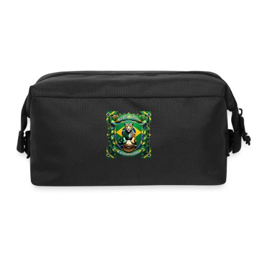 Brazil Jaguar Glory T-Shirt, Flag Pride Badge Gift - Travel Toiletry Bag