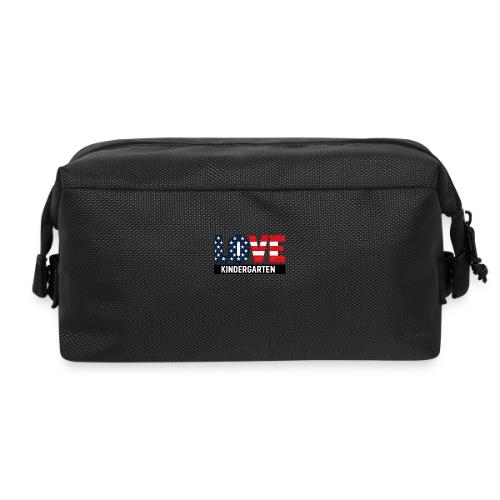Love Kindergarten Patriotic Graduation - Travel Toiletry Bag