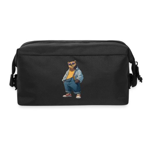 Fashion Streetwear Bear Cartoon Art - Travel Toiletry Bag