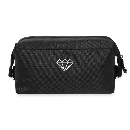 Minimal Diamond Logo | Luxury Streetwear Geometric - Travel Toiletry Bag