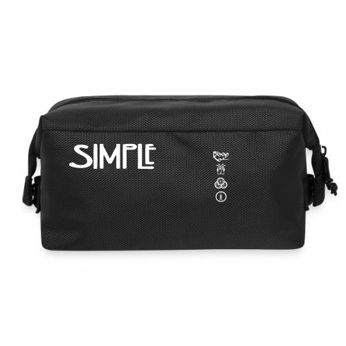 simplesymbolsvert - Travel Toiletry Bag