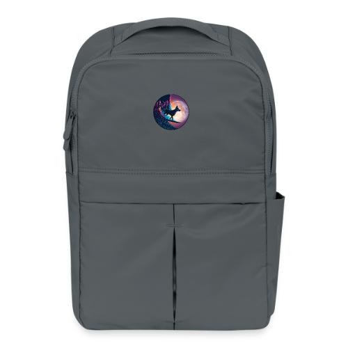 Black Dog Dropping In - Matte Backpack