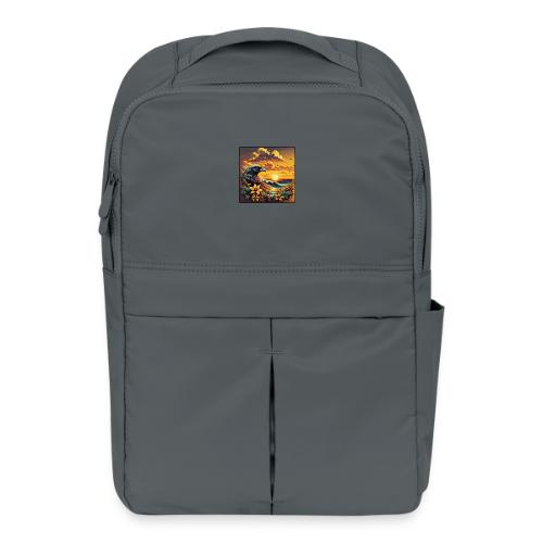 Sunset Wave Bird - Matte Backpack