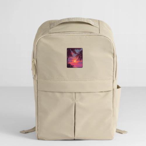 Tropical Sunset Palm Silhouette Design - Matte Backpack
