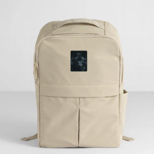 Black Wolf Intense Eyes Portrait Design - Matte Backpack