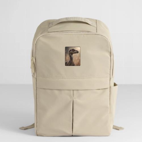 Velociraptor Feathered Portrait Design - Matte Backpack