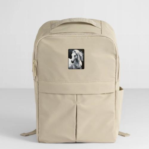 White Horse Oil Painting Design - Matte Backpack