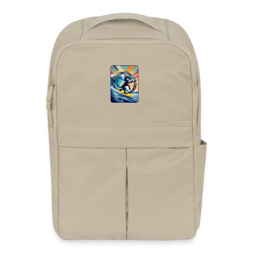 Wavecat Surfing A Rainbow Sunrise - Matte Backpack