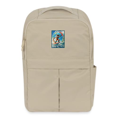 Wavecat Surfing A Wave Portal - Matte Backpack