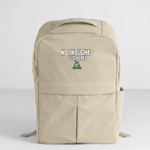 No Thoughts Just Vibes Funny Frog Shirt - Matte Backpack