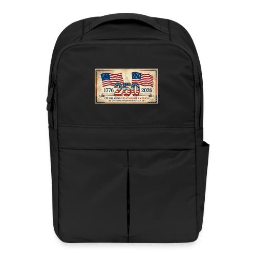 USA 250th Anniversary Flags Emblem - Matte Backpack