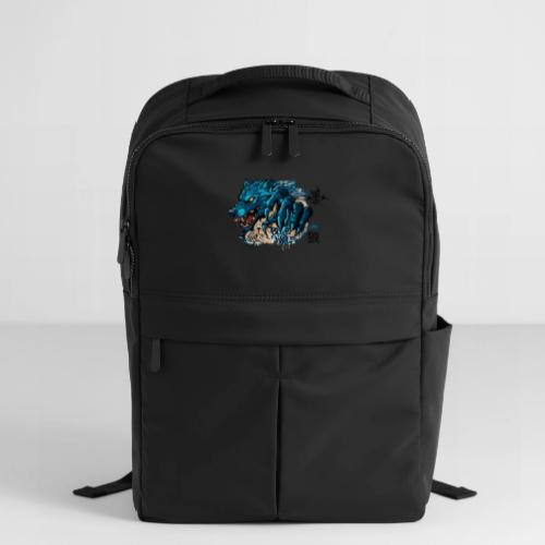 Blue Wolf Graffiti Street Art - Matte Backpack