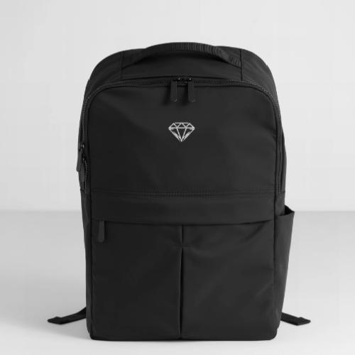 Minimal Diamond Logo | Luxury Streetwear Geometric - Matte Backpack