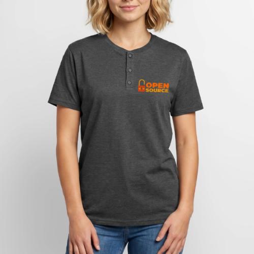 Open Source: Code is Freedom - Unisex Henley T-Shirt