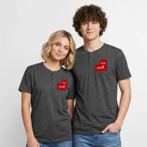 Just Press Enter - Unisex Henley T-Shirt