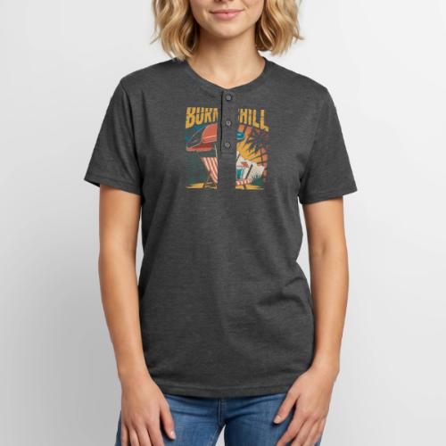 Born To Chill Forced To Work Funny Beach - Unisex Henley T-Shirt
