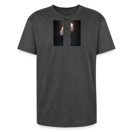 Angel vs Demon Wings Dark Aesthetic Gothic T-Shirt - Unisex Henley T-Shirt