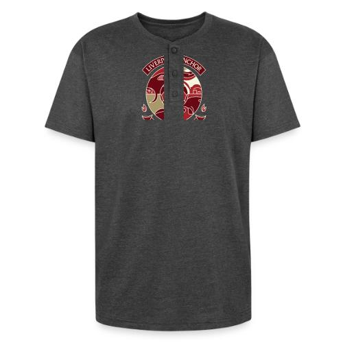 Liverpool Anchor T Shirt, Soccer City Pride Gift - Unisex Henley T-Shirt