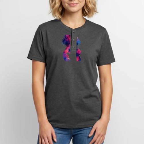 Forever Love-Vibrant Watercolor Mother-Child - Unisex Henley T-Shirt