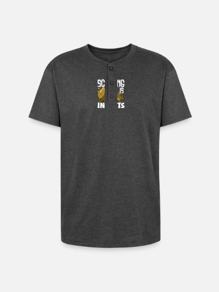Scouting Is Itents Funny Scout - Unisex Henley T-Shirt - heather black