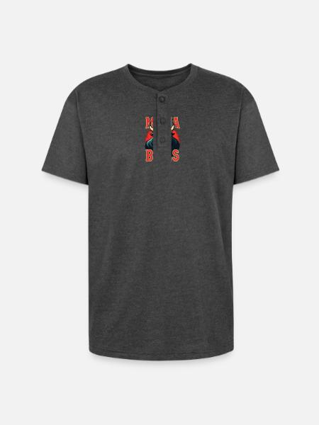 Mafia Bills - Unisex Henley T-Shirt - heather black