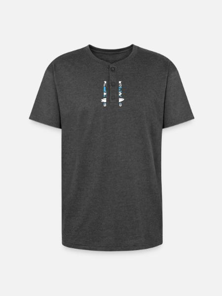 Motorboat Love Motor Boating - Unisex Henley T-Shirt - heather black