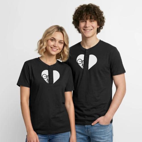 Bike in heart - Unisex Henley T-Shirt