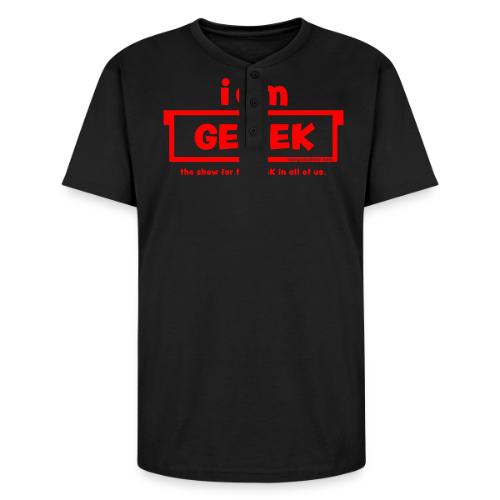iamGEEK RED - Unisex Henley T-Shirt