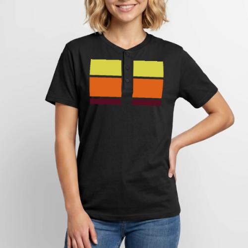 tricolor with bicycle - Unisex Henley T-Shirt