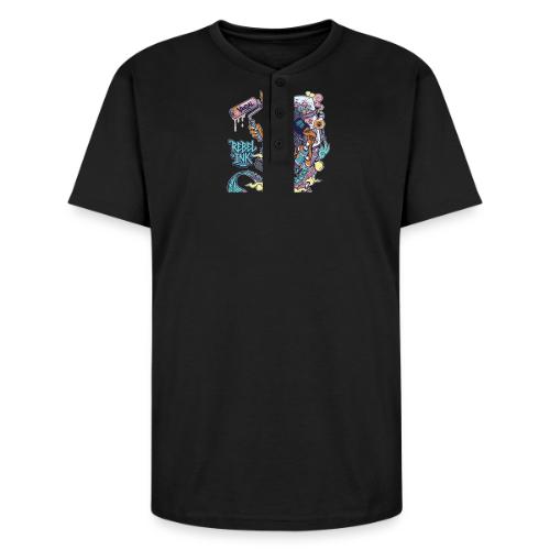 Kitsune Street Rebel - Unisex Henley T-Shirt