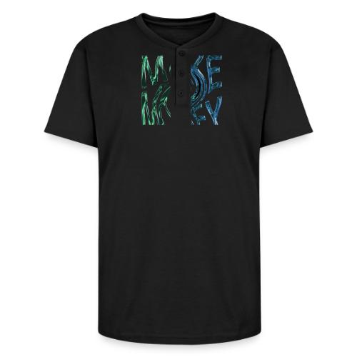 Make Money Neon 3D - Unisex Henley T-Shirt