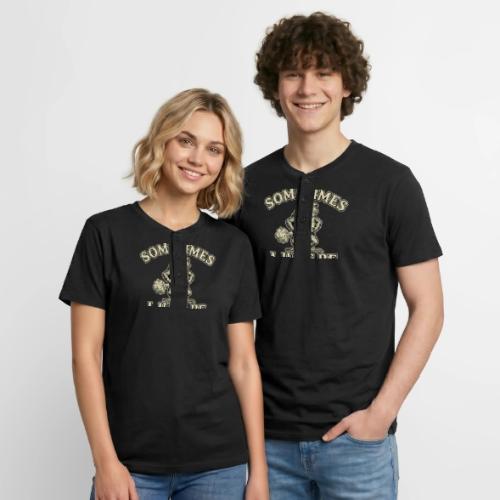Sometimes I Just Be Fartin Funny Frog Shirt - Unisex Henley T-Shirt