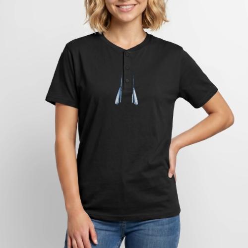 Funny Doodle Bird Character - Unisex Henley T-Shirt
