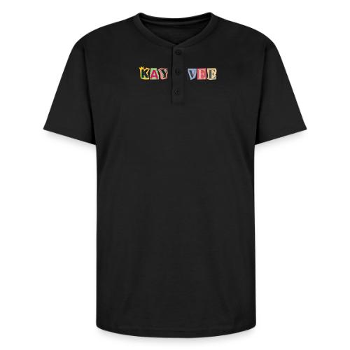 KAYOHVEE SCRAPBOOK CAMO (Double Sided + Sleeve) - Unisex Henley T-Shirt