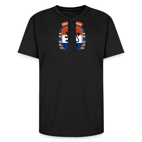 Netherlands Lion Premium T-Shirt, Dutch Flag Gift - Unisex Henley T-Shirt