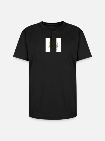 Arain Pride - Premium Punjabi Heritage Graphic - Unisex Henley T-Shirt - black