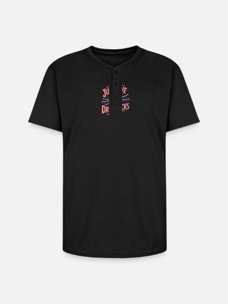 Cardio Drumming - Unisex Henley T-Shirt - black