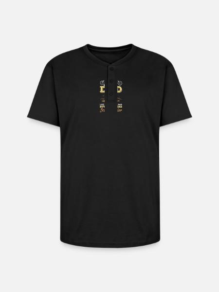 Scout Dad Scouting Camp Leader Father - Unisex Henley T-Shirt - black